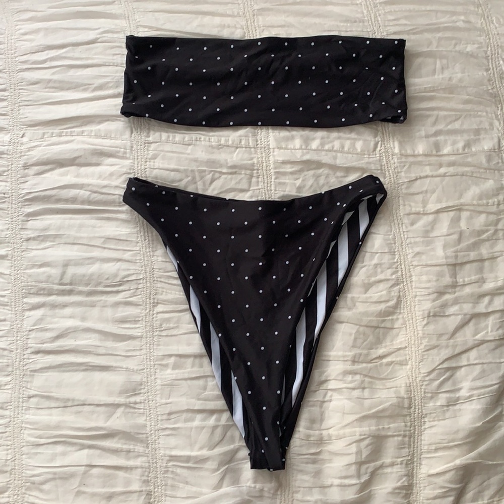 Missguided reversible high rise bikini